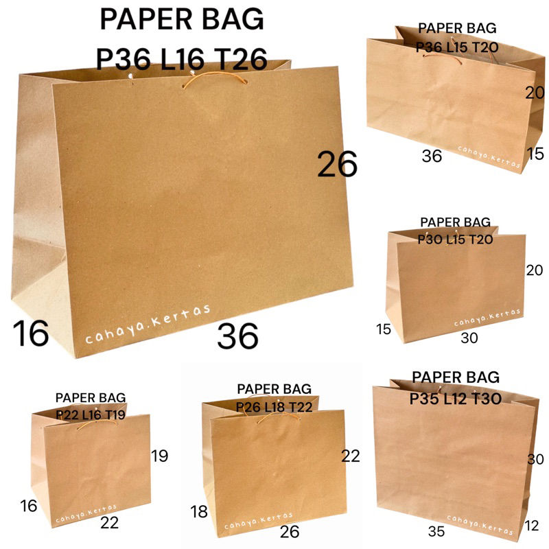 

paper bag goodie bag shopping bag tas kertas souvenir hampers