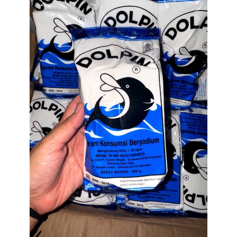 

Garam DOLPIN 500 Gram/Garam Konsumsi Beryodium