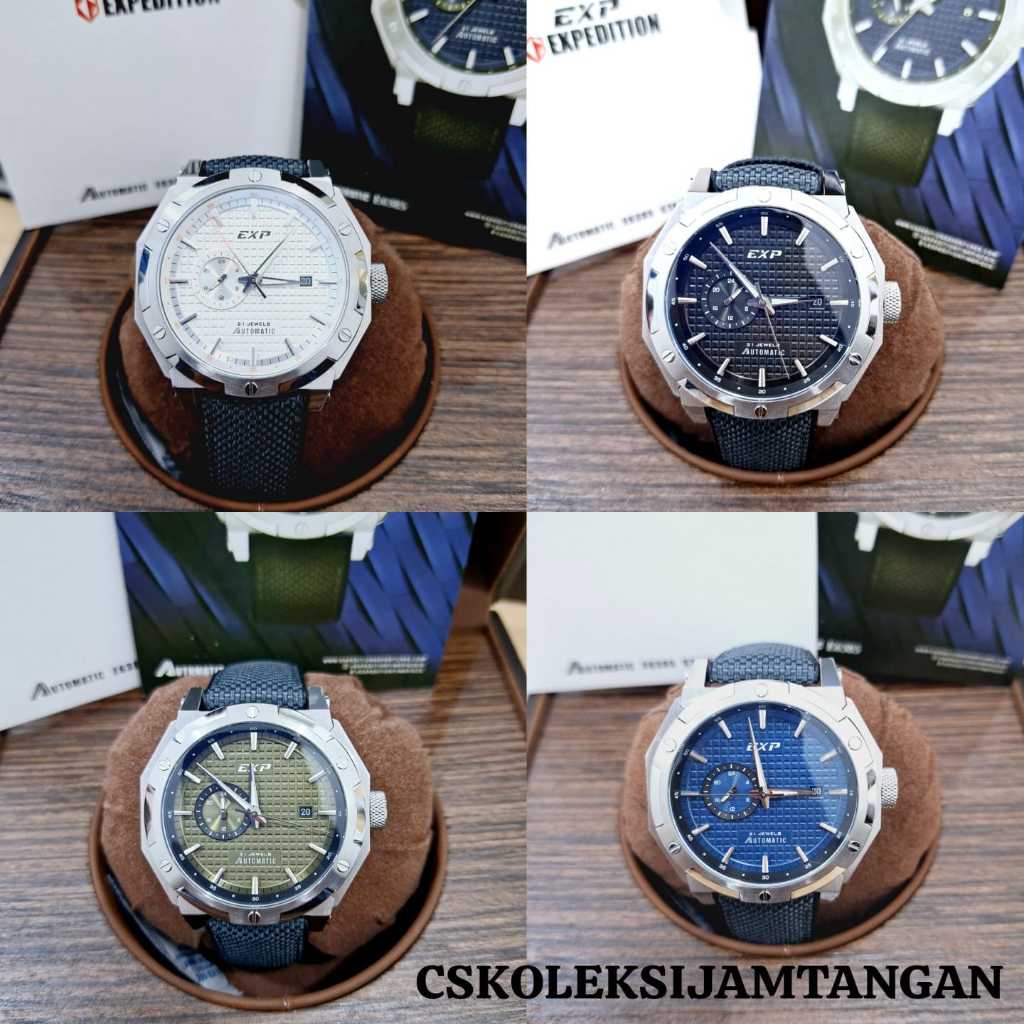 JAM TANGAN PRIA EXPEDITION E 6385 E6385 SILVER AUTOMATIC LIMITED EDITION ORIGINAL