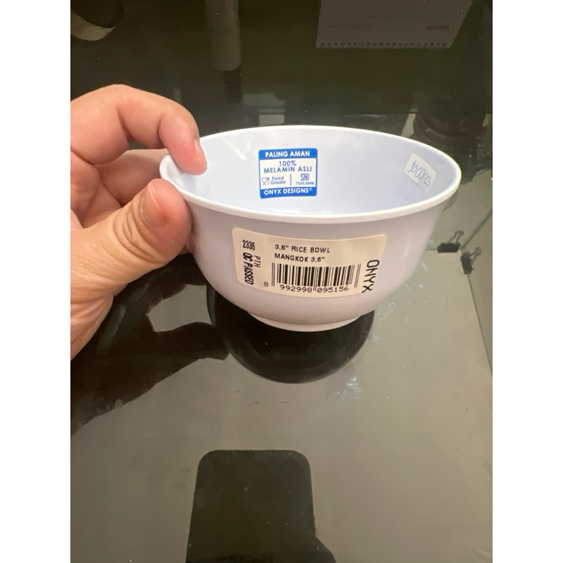 Mangkok Nasi 3,6’ Melamin Seiv Onyx