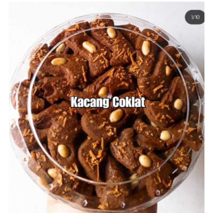 

kue kering kacang coklat