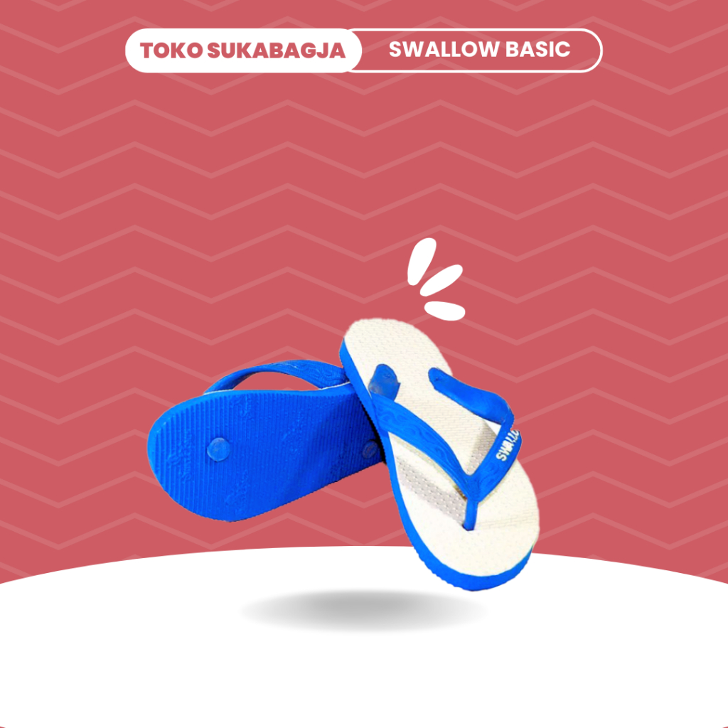 Sandal Jepit Swallow Basic Sendal Karet Polos Rubber Swalow Sandal Pria Wanita Sendal Kekinian