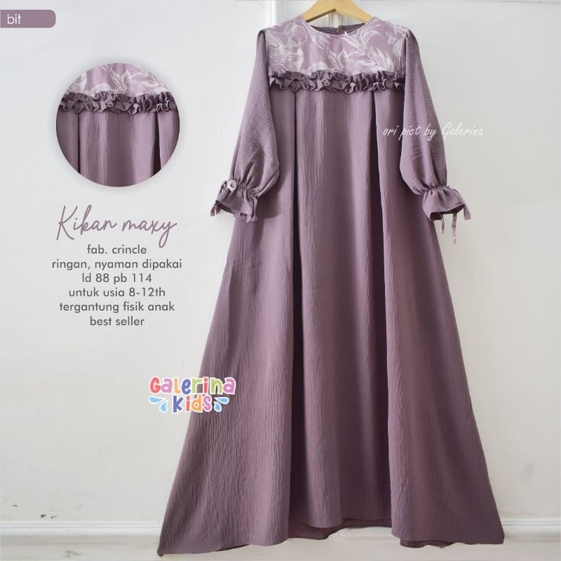 Dres Anak Remaja Cringkle KIKAN MAXY Ori By Produk Galerina Kids