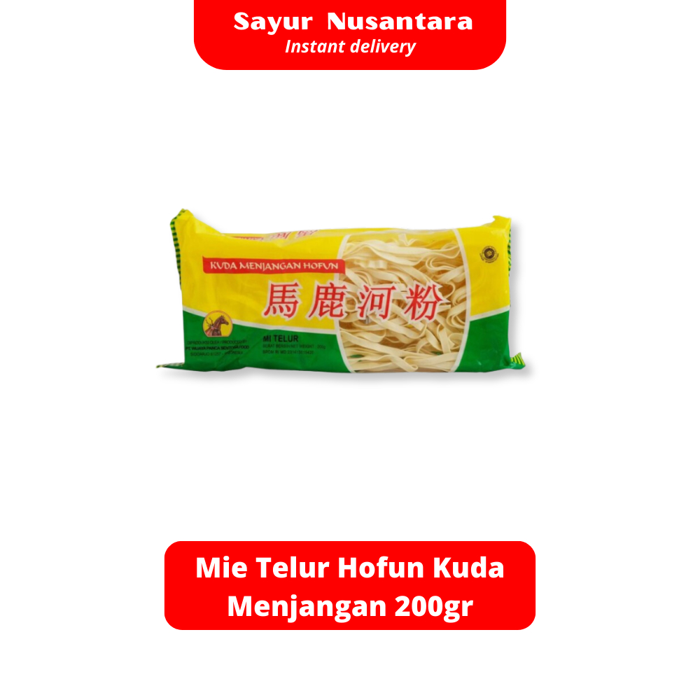 

Mie Telur Hofun Kuda Menjangan 200gr - Sayur Nusantara