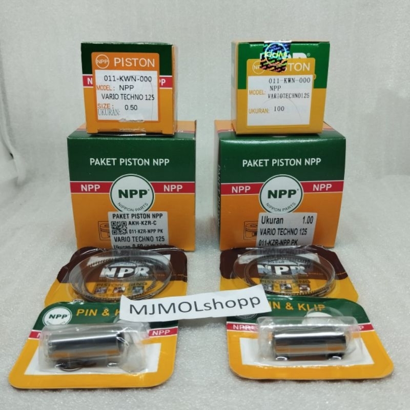 PISTON KIT PAKET PISTON KZR/KWN NPP VARIO 125 OS STD 50 100