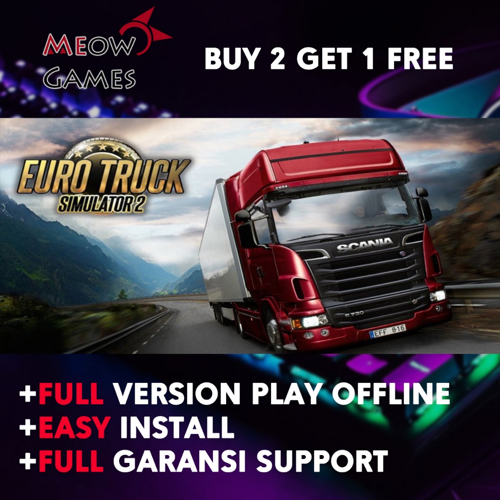 Euro Truck Simulator 2 Complete DLC Game PC Full