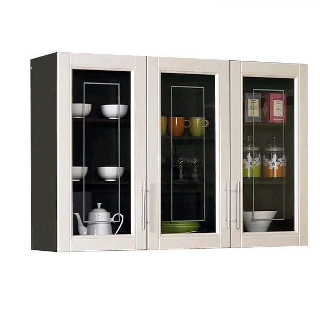 KITCHEN SET ATAS MINIMALIS KITCHEN SET 3 PINTU KACA RAK KTT MUTIARA