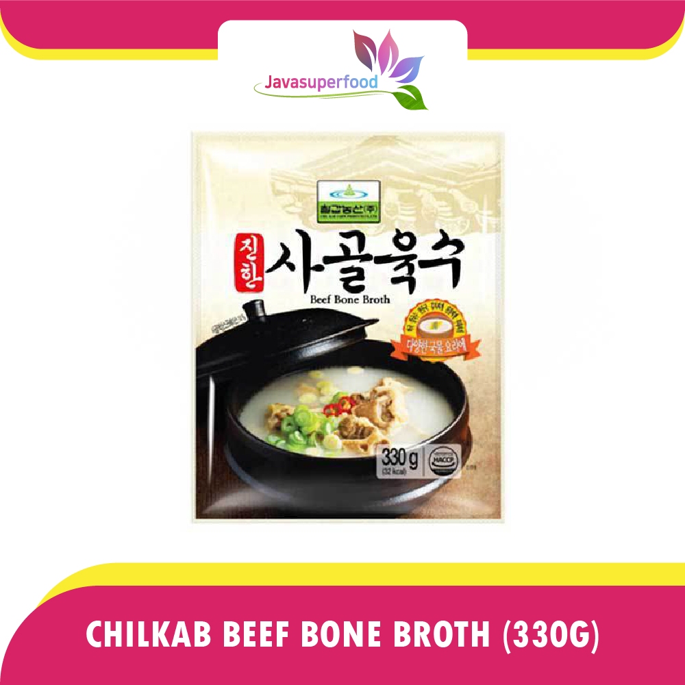 

Chilkab BEEF BONE BROTH (Kaldu Tulang Daging Sapi) 330g