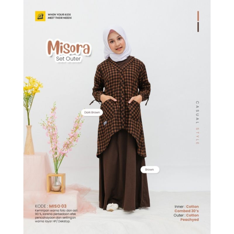 misora set outer by hoofla  | outer set | gamis anak | baju muslim pr | baju anak | outer motif | ou