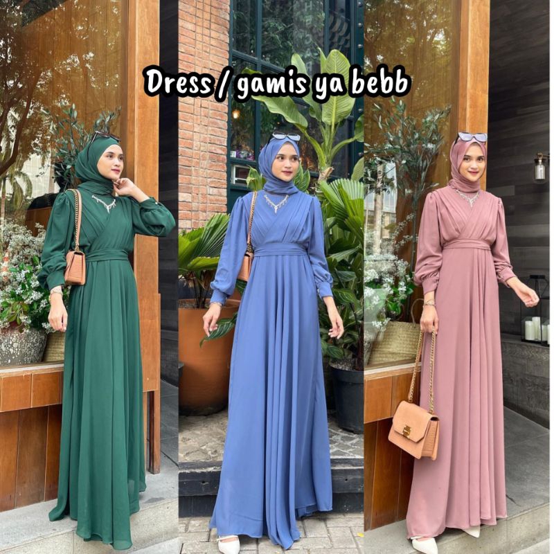 Setelan Shafira (BAJU + CELANA). Kaftan gamis lebaran kondangan raya exclusive jumbo remaja