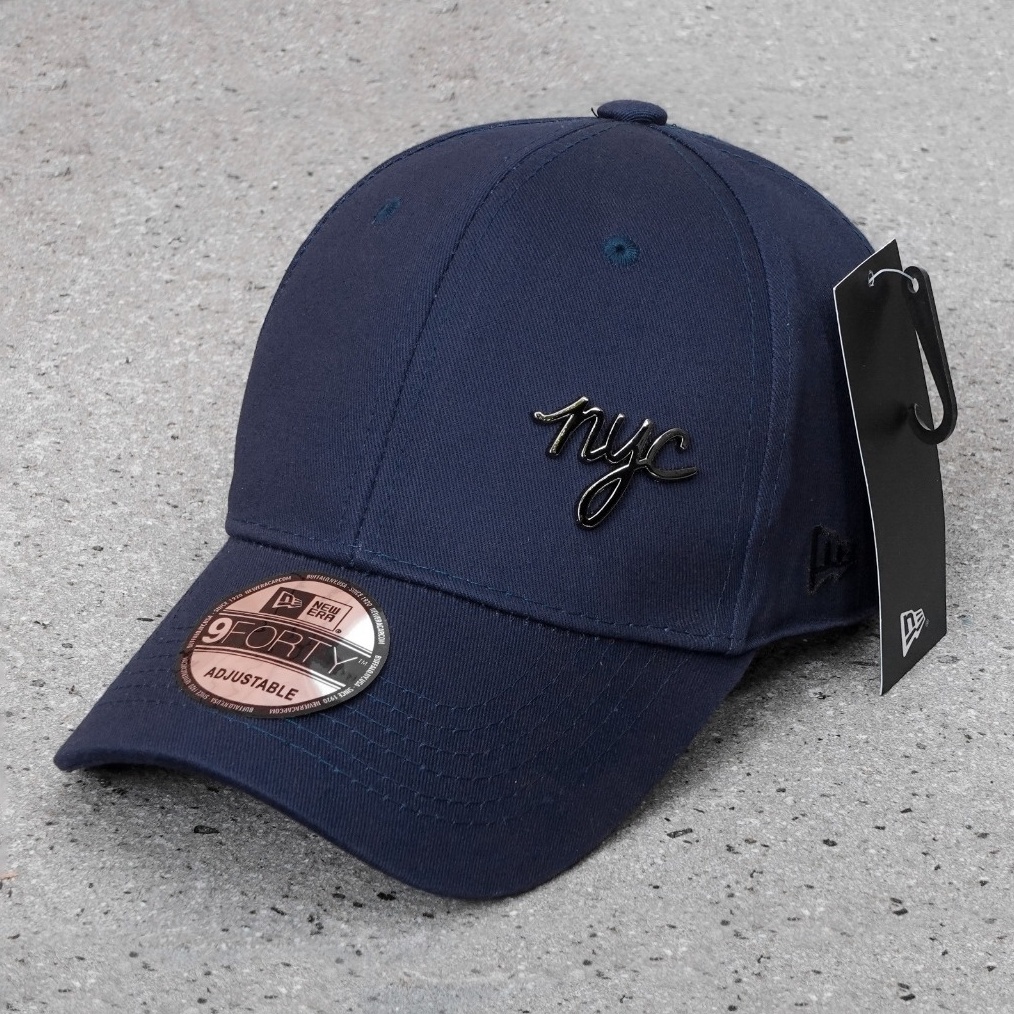 TERLARIS Topi NY New Era NYC Logo Metal Import Mirror Original Unisex