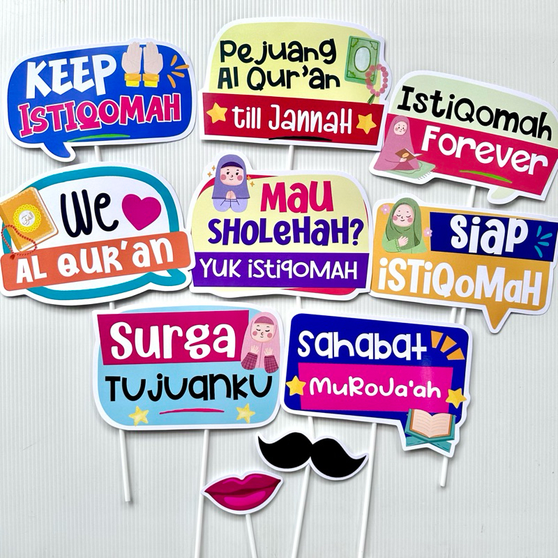 PHOTOBOOTH ISTIQOMAH MUROJAAH PHOTO PROPS PHOTOBOOTH