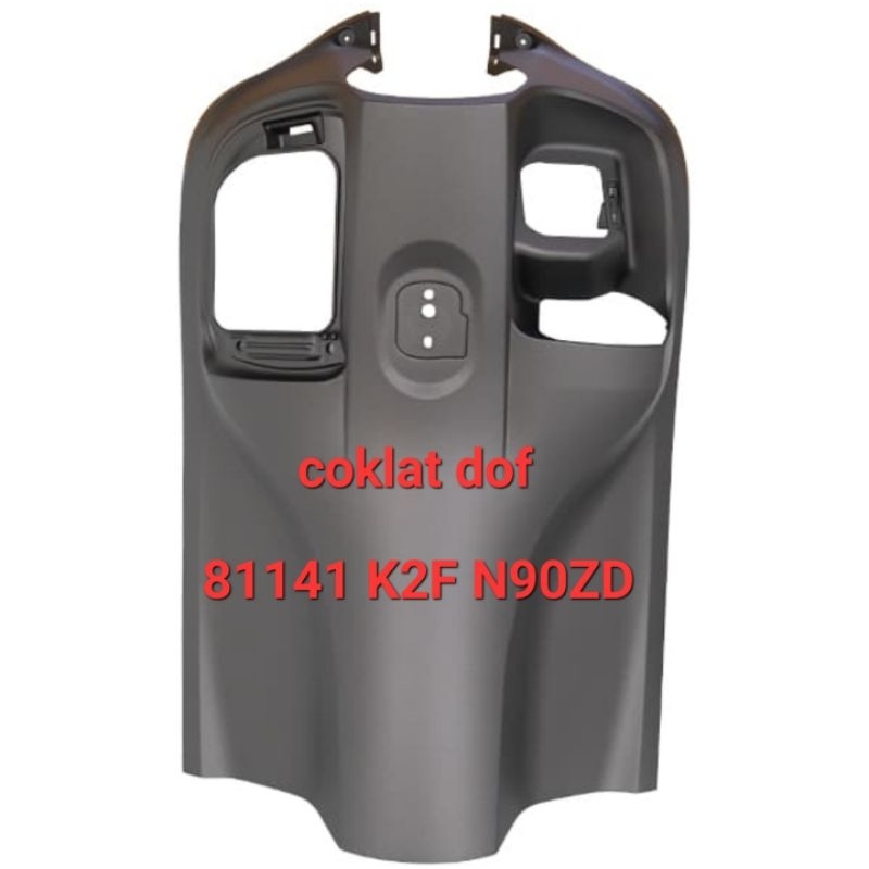 81141-K2F-N90ZD cover kontak keyless coklat dof atau dashboard scoopy new type prestige hijau lumut 