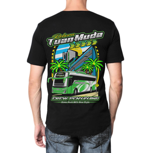KAOS BUS MANIA EDISI TUAN MUDA HIJAU