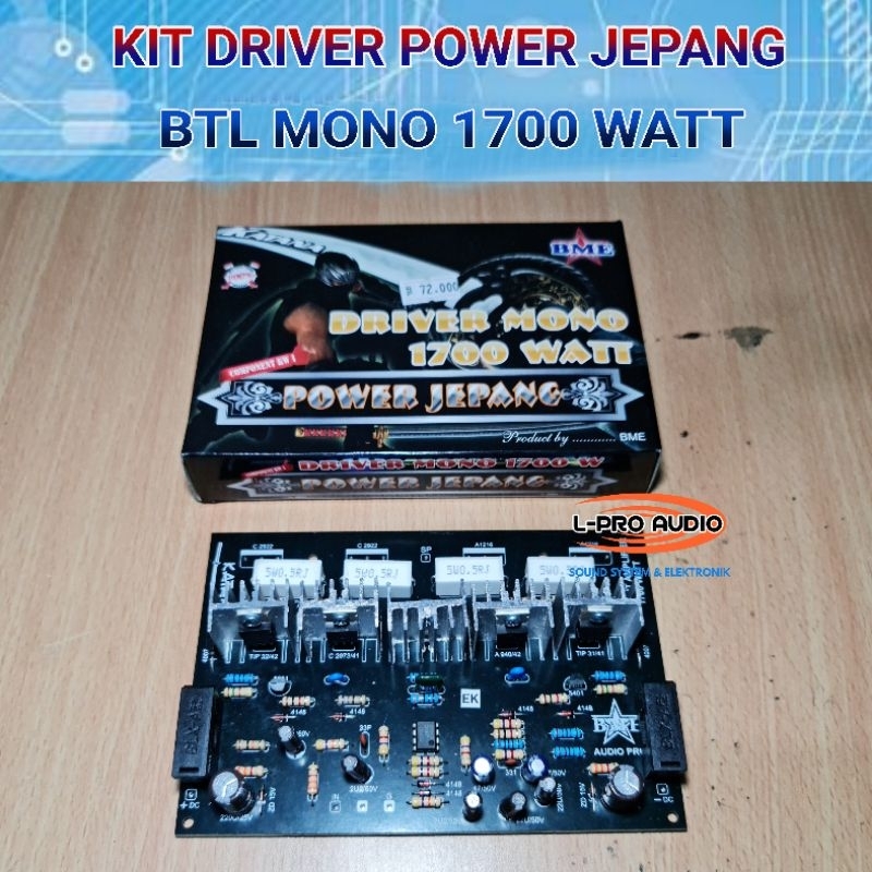 Driver power mono 1700w power jepang BTL