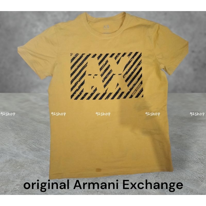 Baju armani Xchange slim fit kaos armani unisex original made in Peru