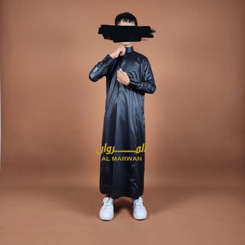 Jubah Al Marwan Manset Original Viet size Anak Remaja/Jubah Saudi /Gamis Ikhwan /Gamis remaja /Jubah