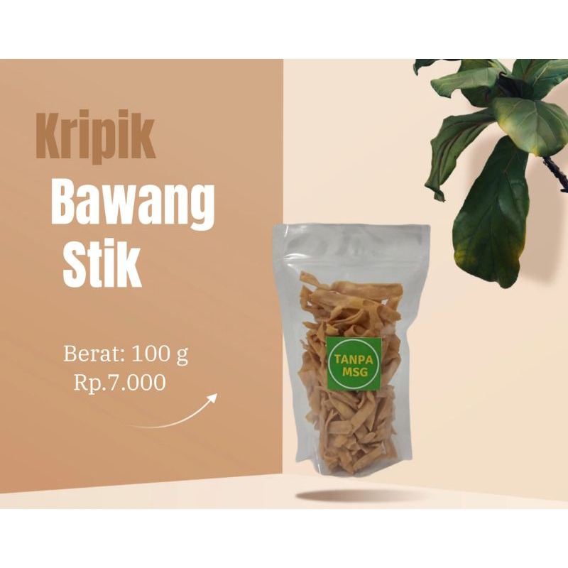 

Kripik Bawang Stik Lebih Enak & Sehat Tanpa MSG (100 g)