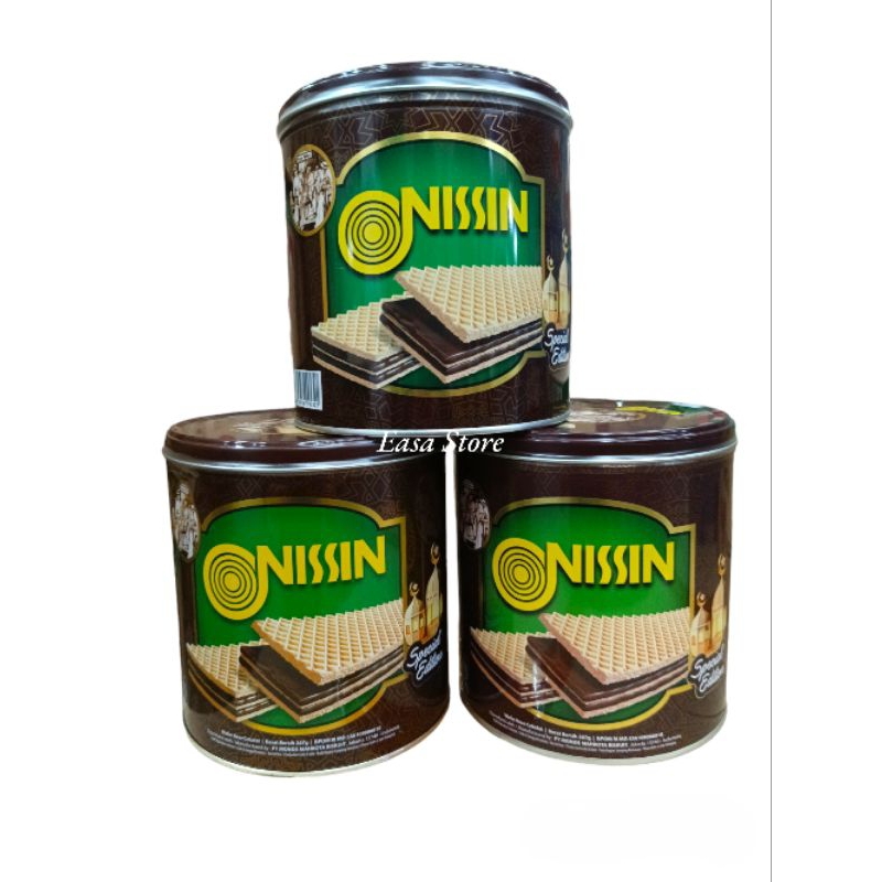 

Nissin Wafer Chocolate Special Edition 267 gr Roti Lebaran Kaleng Bringz Venezia Astor Monde