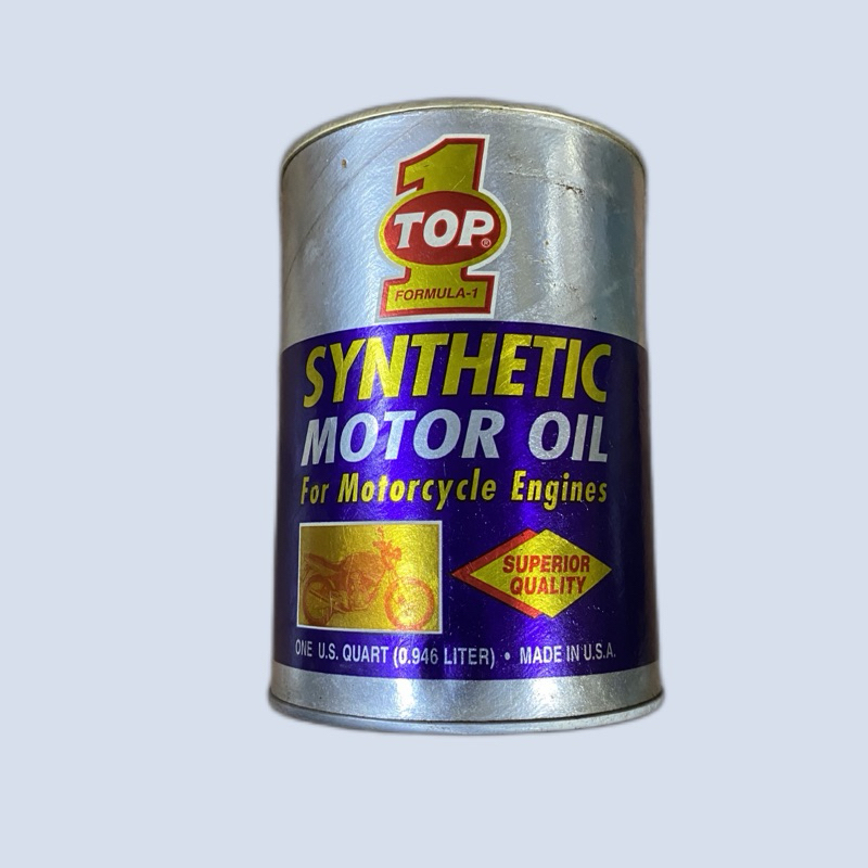Oli Top 1 Synthetic Motor Oil Motorcycle 20W-50 NOS
