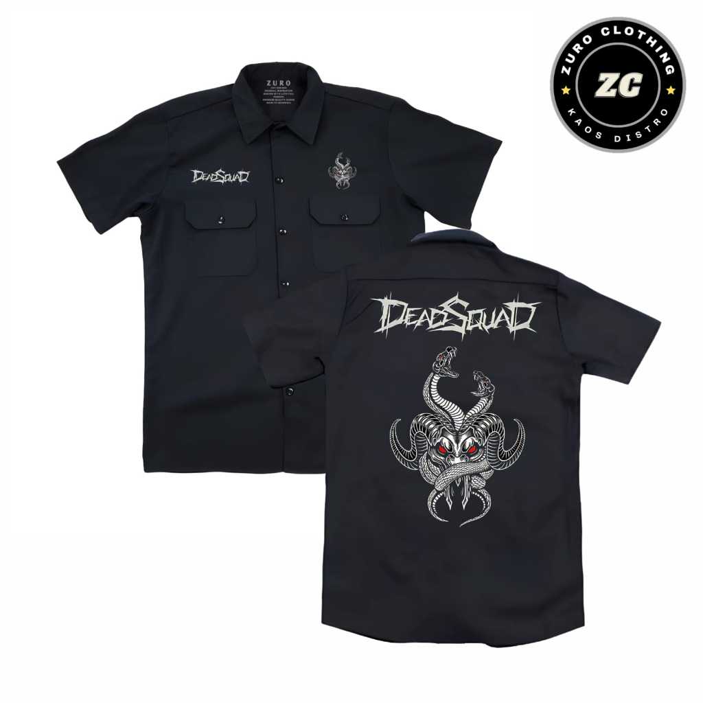 Zuro - Workshirt DEADSQUAD Kemeja Kerja PDH Bahan Katun