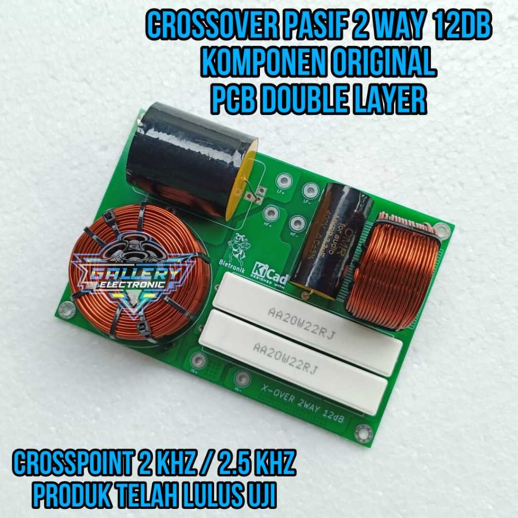 Krossofer Pasif 2 WAY Midle - High / Crossover 2WAY 12 DB PCB Doubel Layer Super Clarity