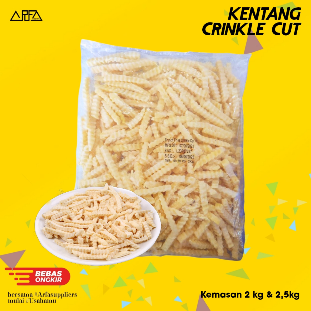 Frozen Kentang Crinkle Cut 2kg