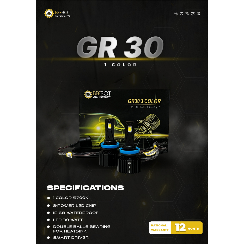 BEEBOT LED HEADLAMP / FOGLAMP PROJECTOR