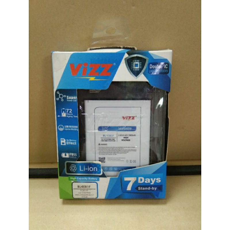 Baterai Batre Batrai Double Power Vizz BL-45B1F For LG V10/Stylus 2/G2 Stylus