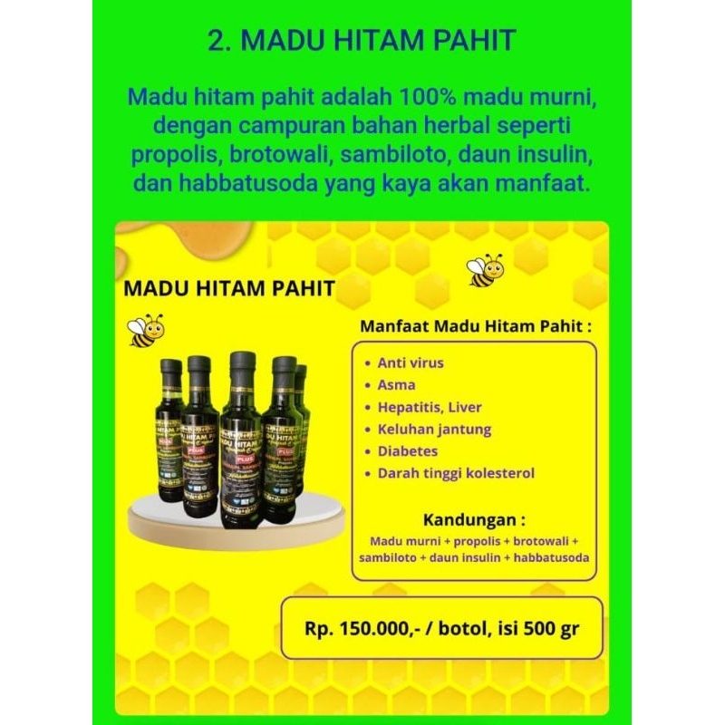 

MADU HITAM PAHIT