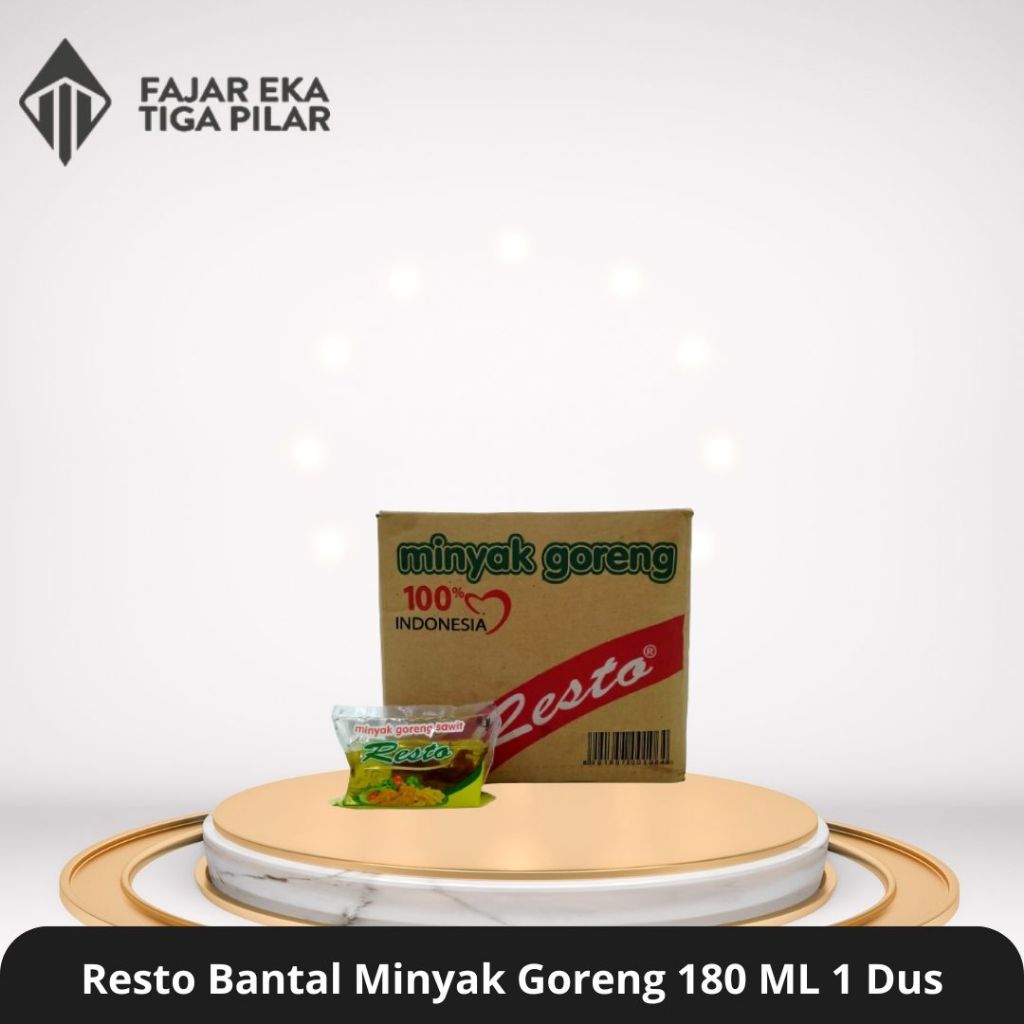 Resto Minyak Goreng 180 ML Bantal 1 Dus