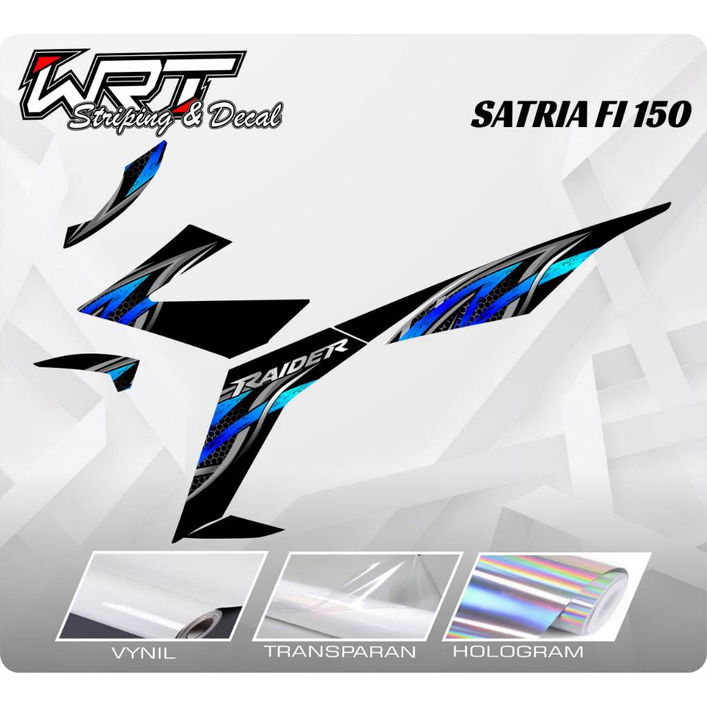 Striping Satria Injeksi-Stiker Decal Satria FU 150 Injeksi Laxury
