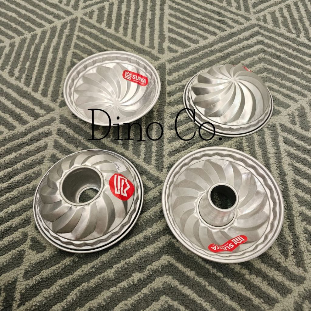 loyang puding kue/loyang tulban galur/loyang press kecil loyang bolu kecil/cetakan twister besar.