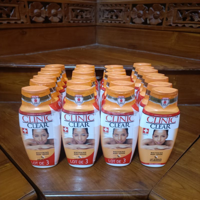 CLINIC CLEAR WHITENING BODY LOTION DARK SPOT REMOVER SWISS FORMULA 250 ml