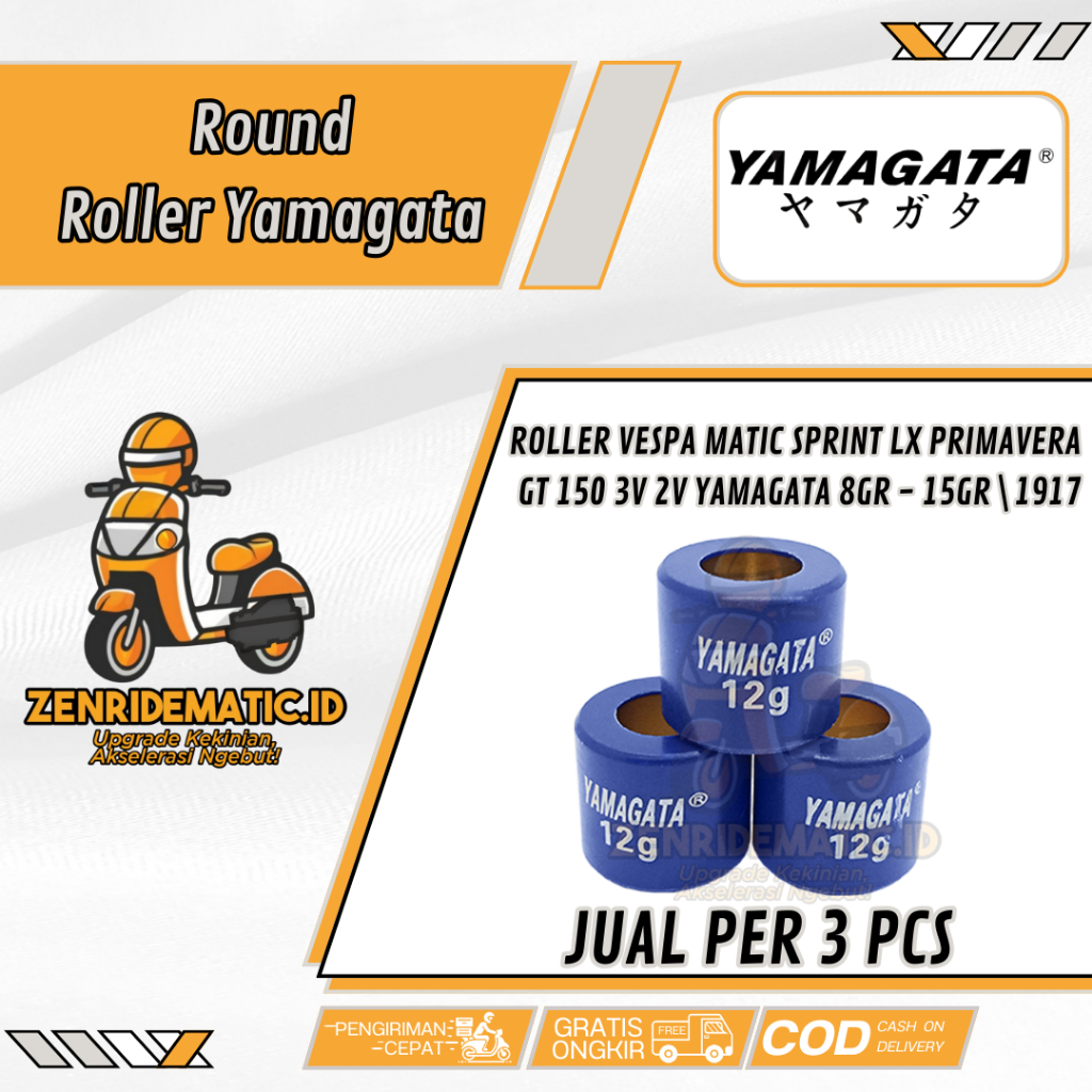 Roller Vespa Sprint LX Primavera IGET I-GET I GET 150 S150 3V 2V Valve 1917 Racing Yamagata 3 Butir