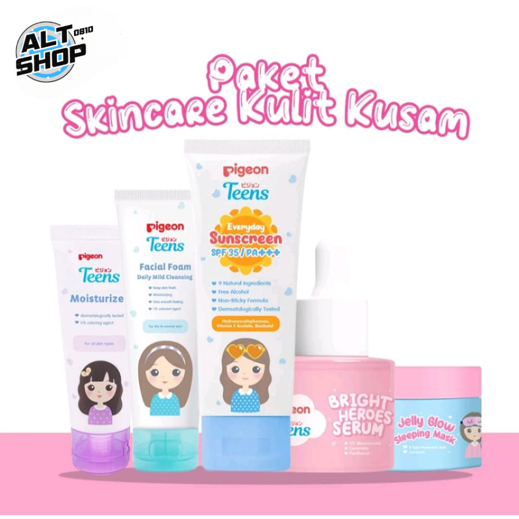 Pigeon Teens Paket Lengkap Skincare Kulit Kusam