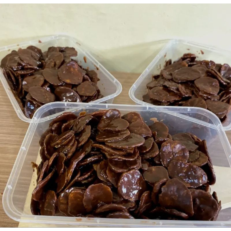 

Kripik pisang coklat lumer