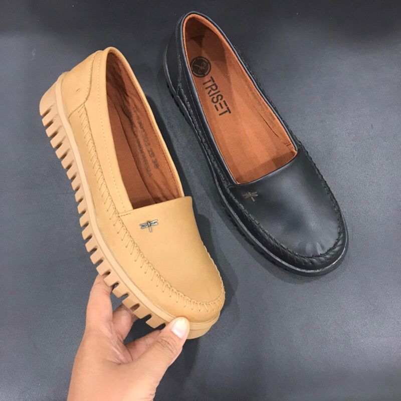 Triset shoes sepatu moccasin wanita | Sepatu Loafers wanita super comfy | Triset