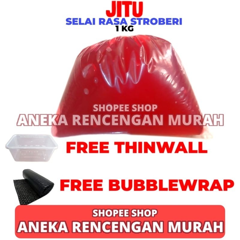 

Selai Stroberi 1 KG Merk Jitu Ekonomis