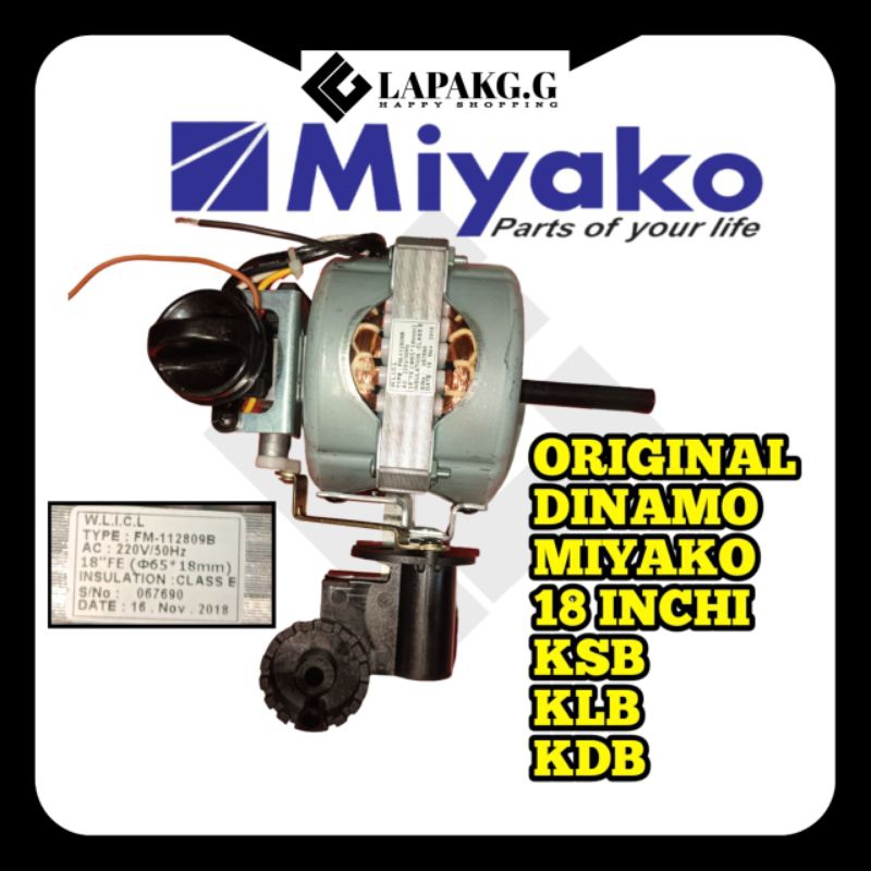 Original Dinamo kipas angin Miyako 18inch KSB KLB KDB TORNADO BALING BALING BESI