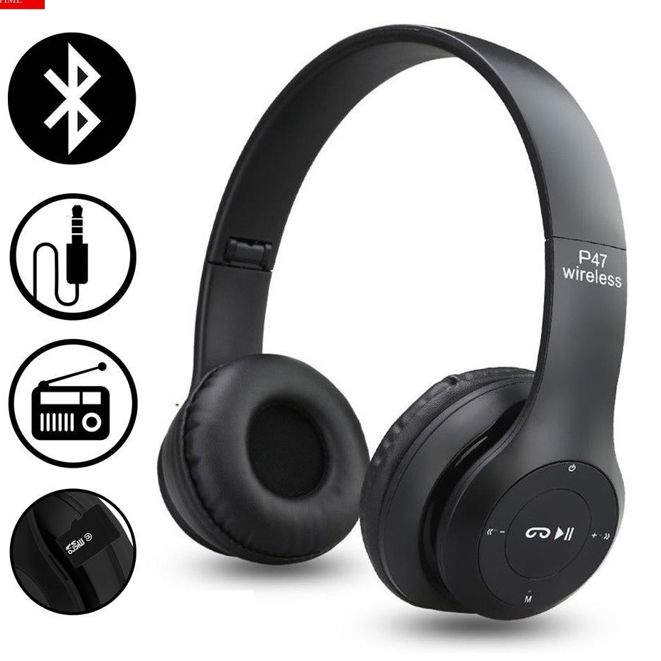 Headmounted P47 Bluetooth headsetBluetooth headset P47Wireless headsetWireless Super Bassearphone u 
