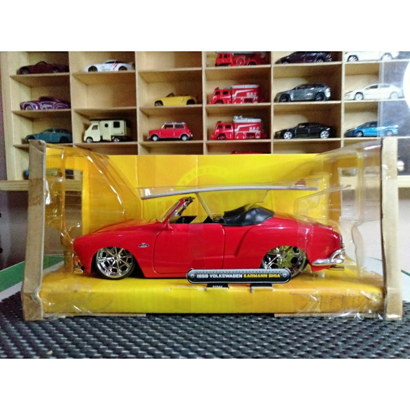 Paket Diecast Jada Classic Karmann Ghia dan Willys Coupe Ungu Skala 1:24