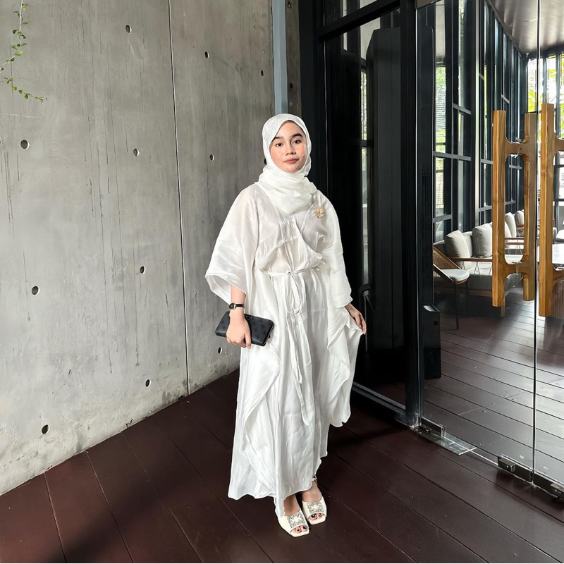 (READY) ATALA KAFTAN SHIMMER | DRESS SHIMMER ABAYA SHIMMER DRESS HARI RAYA