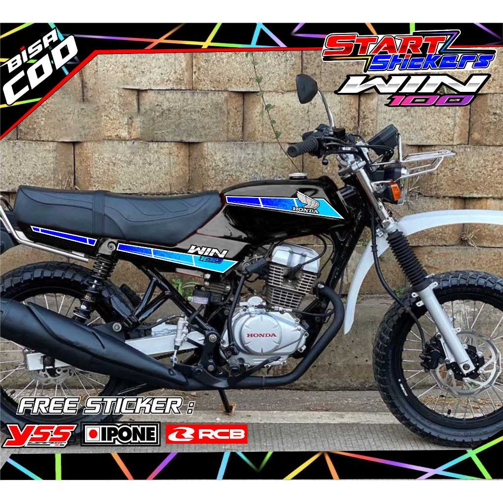 STRIPING VARIASI HONDA WIN 100 / STICKER LIST VARIASI MOTOR HONDA WIN 100