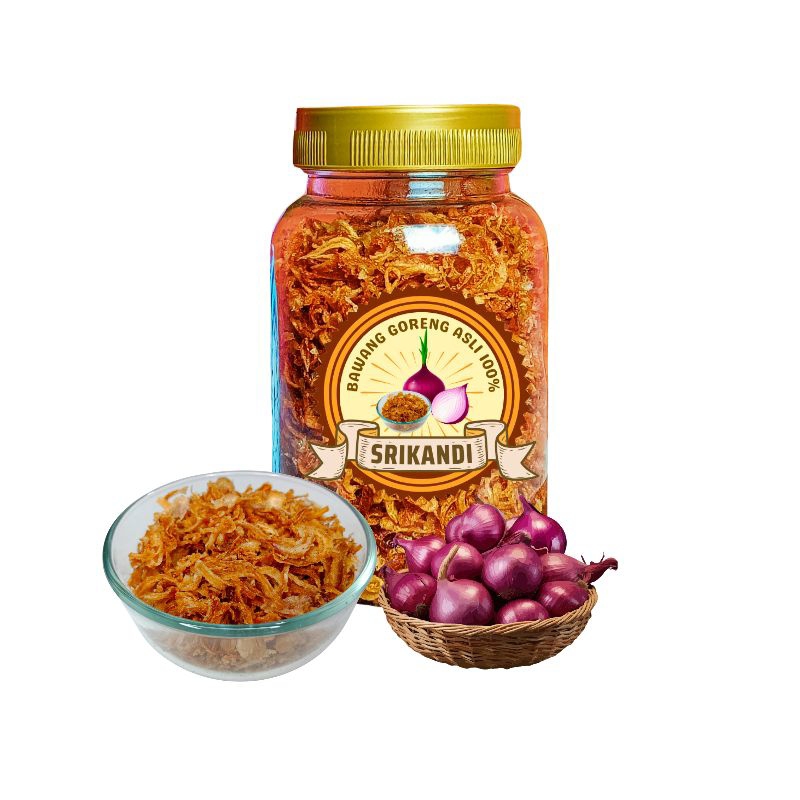 

BAGOR BAWANG GORENG SRIKANDI ASLI TANPA TEPUNG DAN MSG TOPLES 320GRM ENAK RENYAH GURIH BRAMBANGAN SUMENEP