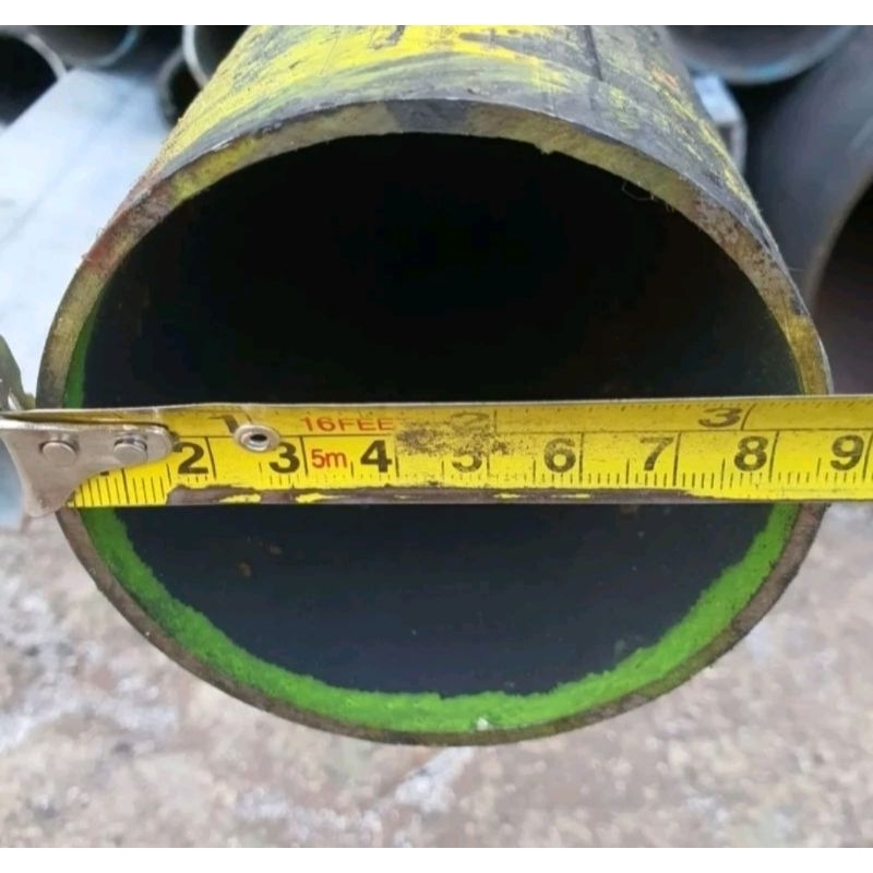 Pipa Besi Hitam 3 inch tebal 3mm Panjang 10cm