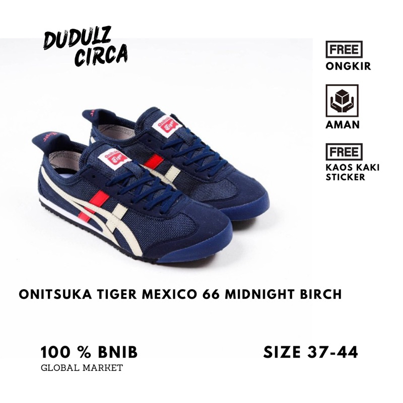 Onitsuka Tiger Mexico 66 Midnight Birch 100% BNIB