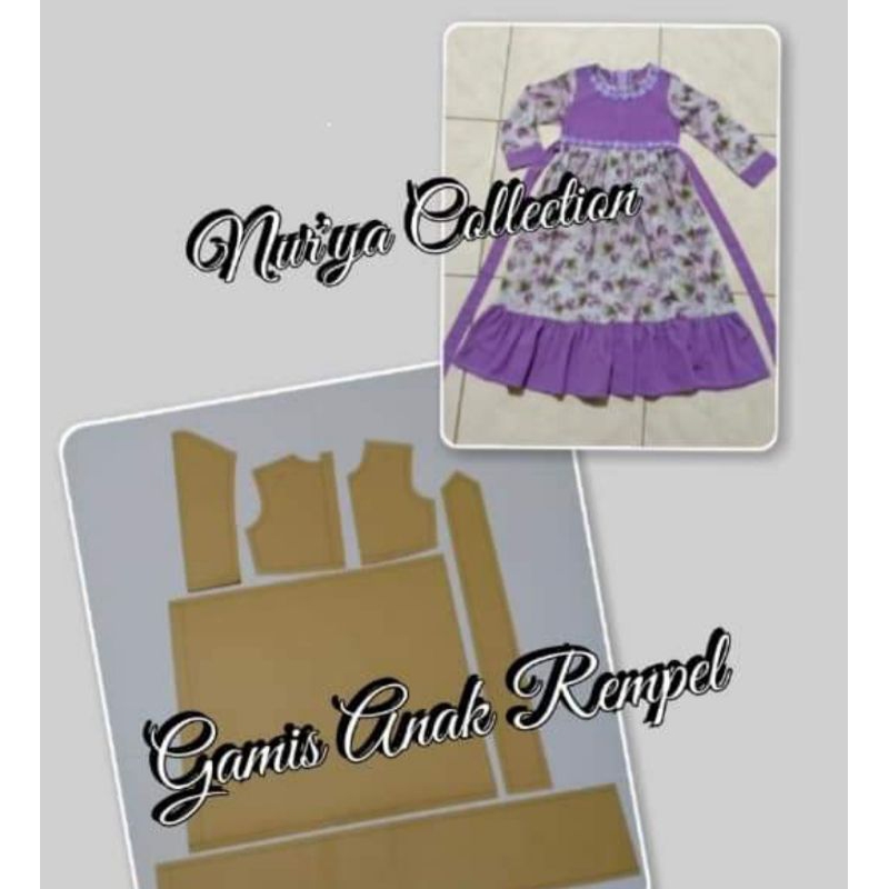 pola gamis anak rempel