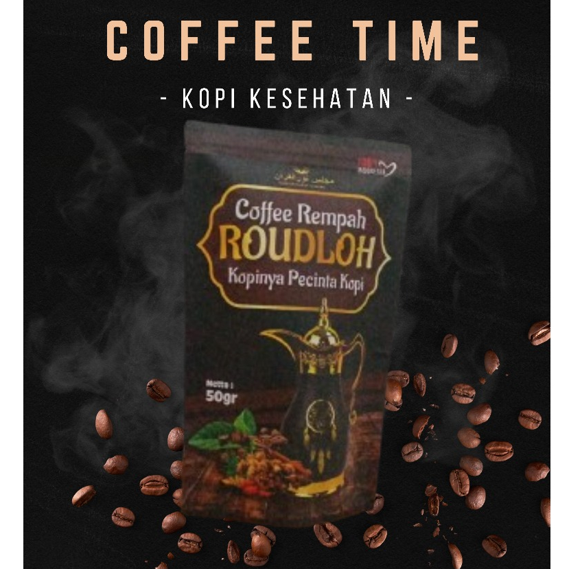 

Kopi Rempah ROUDLOH 50gr. kopi dengan banyak rempah yang sehat