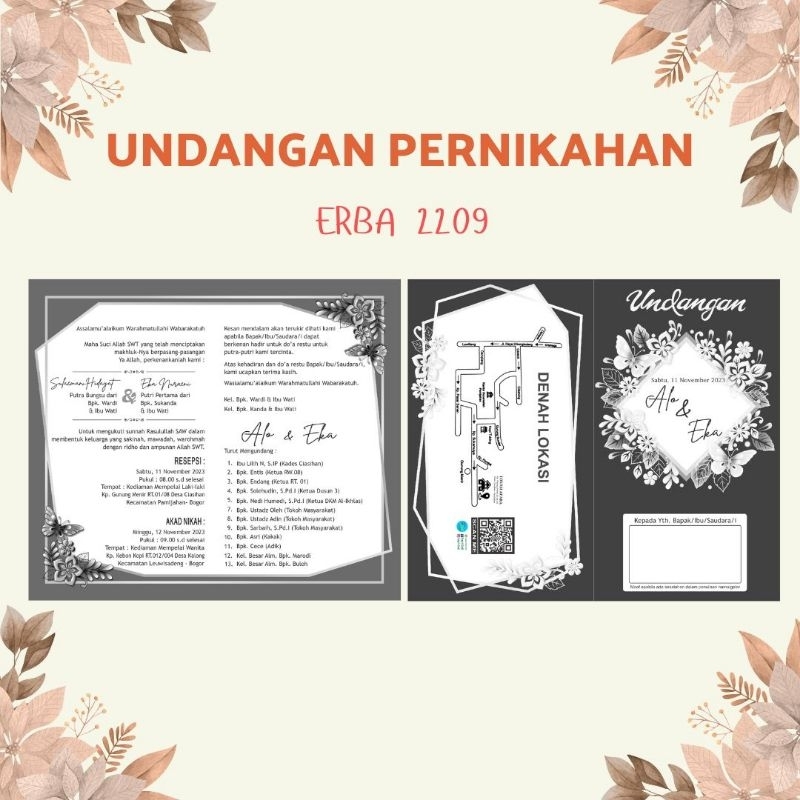 Undangan Pernikahan Muruh Erba 2209